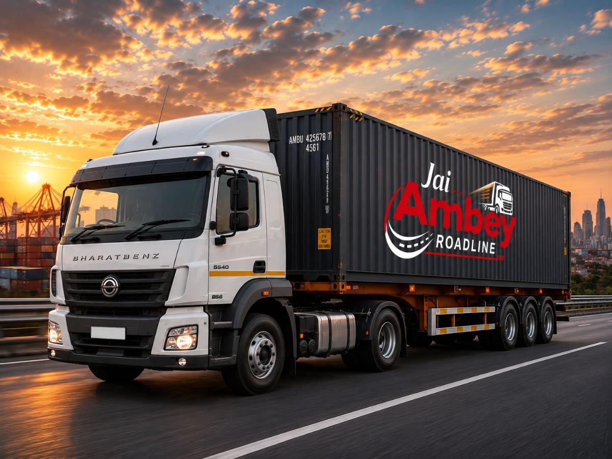 Express cargo vehicle ready for dispatch